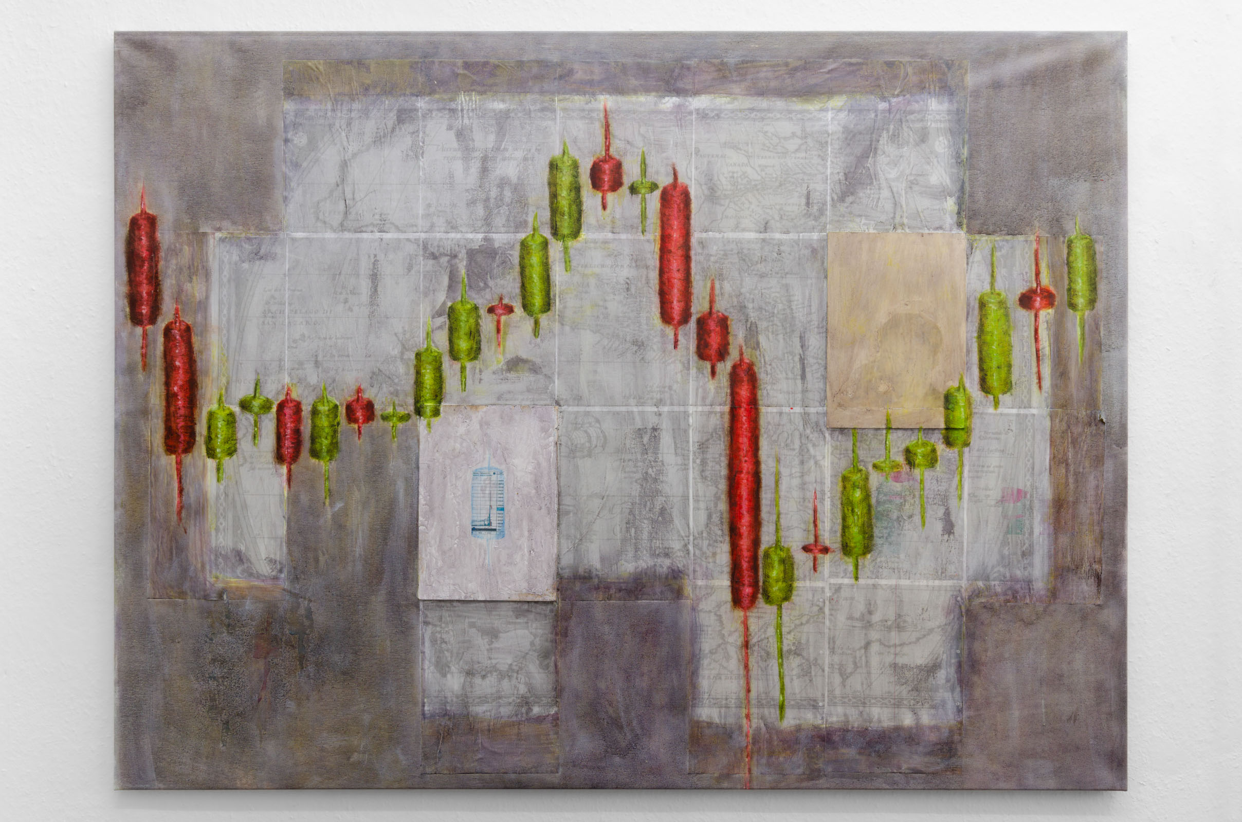 Andy Schumacher Chart Paintings at Shore Gallery
